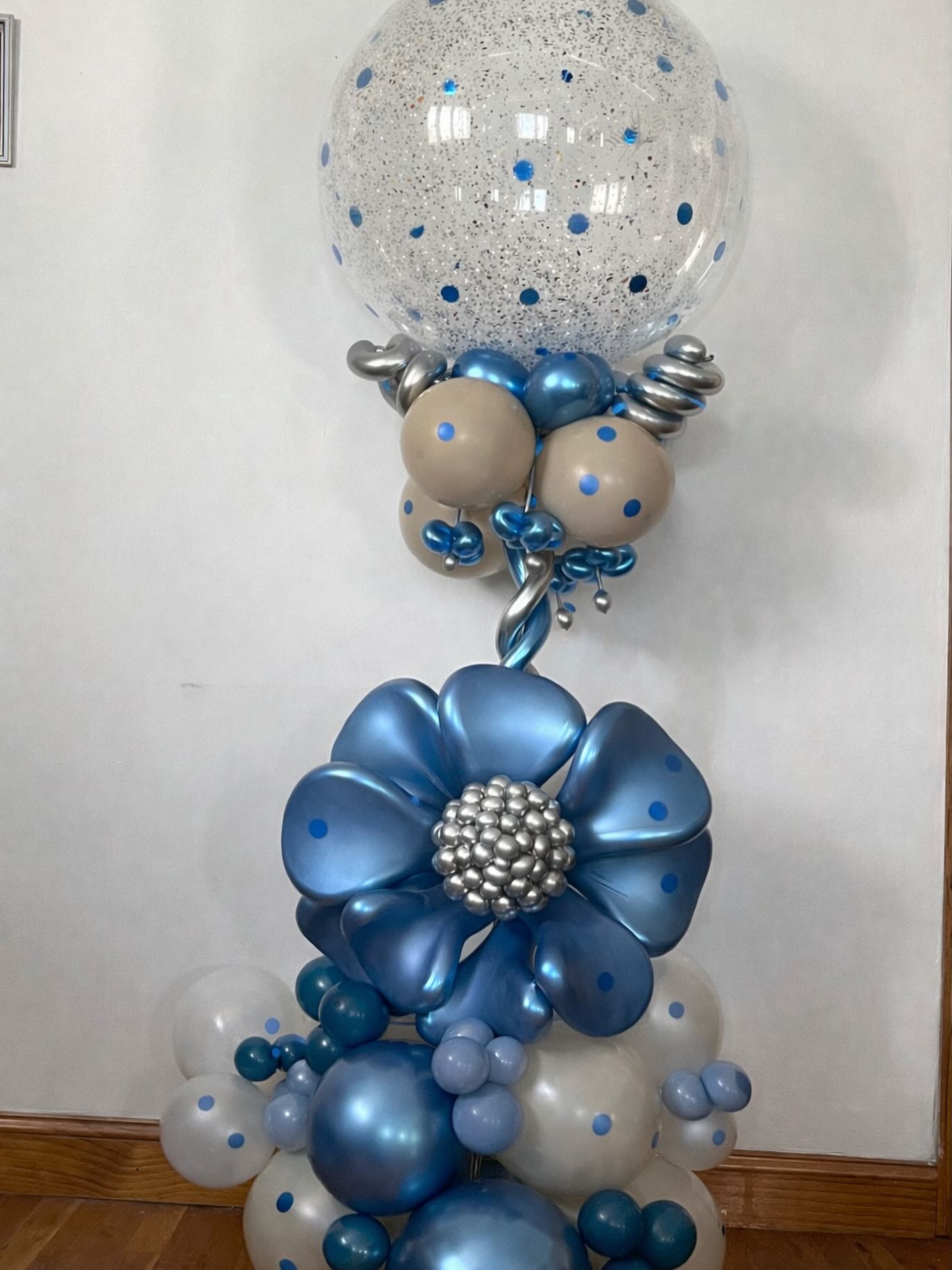 Blue Bubble Balloon Bouquet